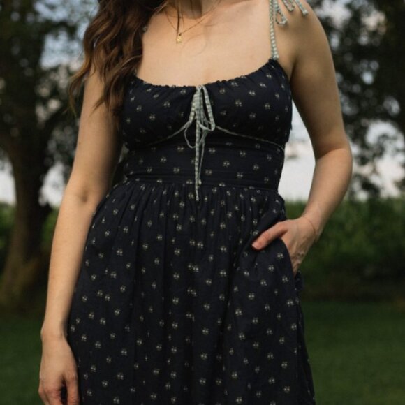 CHRISTY DAWN Antara Dress Blueberry Dot Size Med / Large BNWOT Holiday Dress - Picture 8 of 8